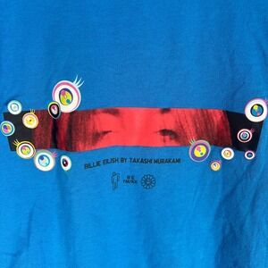 UT UNIQLO Bille Eilish By Takakashi Murakami BE TM/KK T-Shirt, Blue, Size Medium